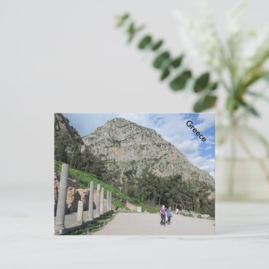 Delphi, Griechenland Postkarte (Stehend Vorderseite)