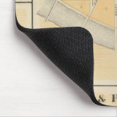 Delphi & Pittsburg mit Vorstädten Mousepad (Ecke)