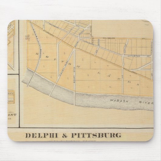 Delphi & Pittsburg mit Vorstädten Mousepad (Vorne)