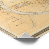 Delphi & Pittsburg mit Vorstädten Poster (Ecke)