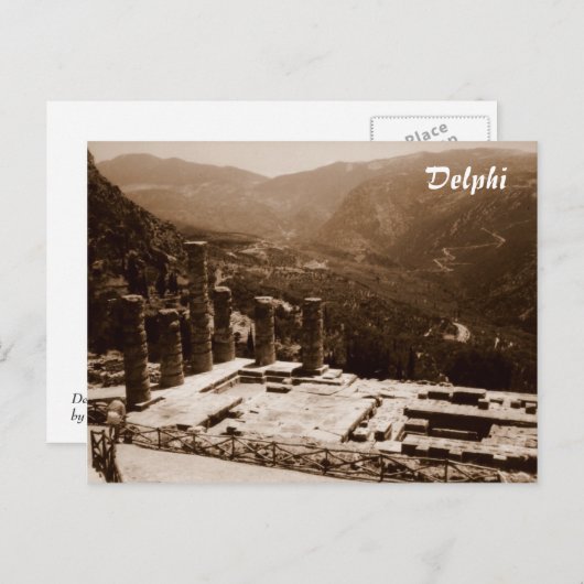 Delphi Postkarte (Vorne/Hinten)