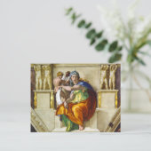 Delphic Sibyl von Michelangelo Postkarte (Stehend Vorderseite)
