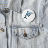 Delphin-Abbildung des Cartoon Button (Beispiel)