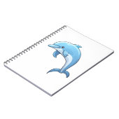 Delphin-Abbildung des Cartoon Notizblock (Linke Seite)