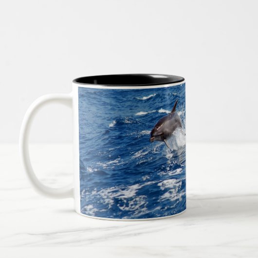 Delphin-Abenteuer Zweifarbige Tasse (Links)