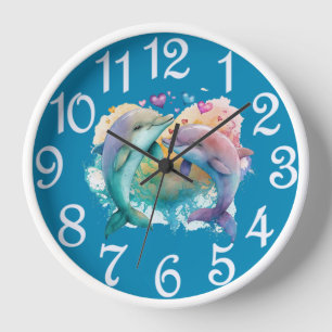 Delphin-Acryluhr Uhr