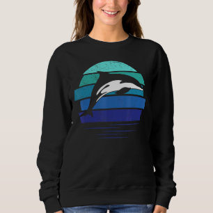 Delphin Aquatic Mammal Sunset Wassersäugemeer Sweatshirt