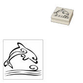 Delphin Art Briefmarke Gummistempel (Stempel)