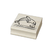 Delphin Art Briefmarke Gummistempel (Stempel)