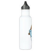 Delphin bei Baseball als Batsman Edelstahlflasche (Links)