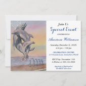 DELPHIN-BESTIMMUNGSORT-PARTY-EREIGNIS LADEN EIN EINLADUNG (Vorderseite)