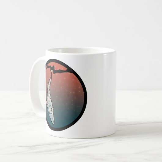 Delphin-Cocoon Kaffeetasse (Vorderseite Links)