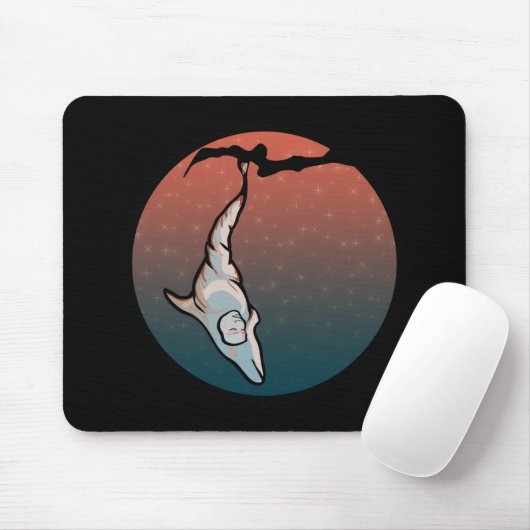 Delphin-Cocoon Mousepad (Mit Mouse)