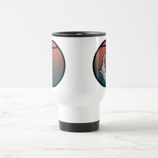 Delphin-Cocoon Reisebecher (Mittel)