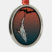 Delphin-Cocoon Silbernes Ornament (Rechts)