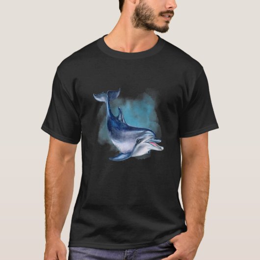 Delphin Deep Ocean Creatures and Rift Life T-Shirt (Vorderseite)