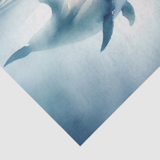 Delphin-Dekoupage Seidenpapier (Ausschnitt)