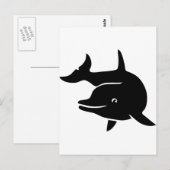 Delphin delfin flappwal postkarte (Vorne/Hinten)