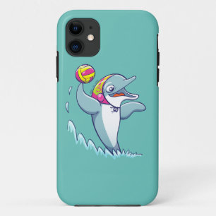 Delphin, der den Ball beim Spielen des Wasserballs Case-Mate iPhone Hülle