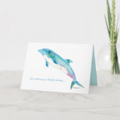 Delphin, der spielerische Anmerkungs-Karte träumt Karte (Vorderseite)