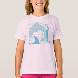 Delphin drehen T - Shirt um
