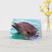 Delphin-Entwurfs-Gruß-Karte Karte (Gelbe Blume)