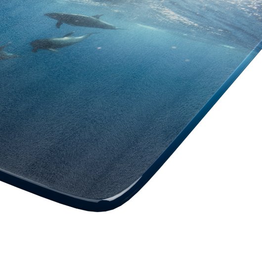 Delphin-Familie Schneidebrett (Ecke)