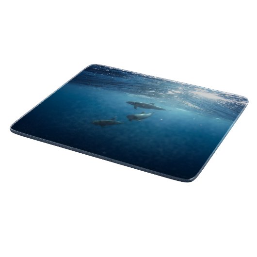 Delphin-Familie Schneidebrett (Ecke)