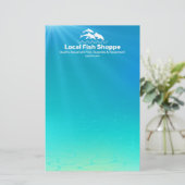 Delphin, Fisch Aquarium Shop Briefpapier (Stehend Vorderseite)