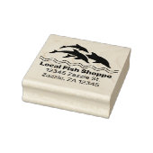 Delphin, Fisch Aquarium Shop Gummistempel (Stempel)