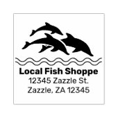Delphin, Fisch Aquarium Shop Gummistempel (Prägung)