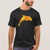 Delphin-Fische brennen Flammen T-Shirt (Vorderseite)