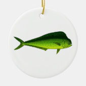 Delphin-Fische - Dorado - Mahi Mahi Keramik Ornament (Vorne)