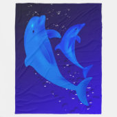 Delphin Fleecedecke (Vorderseite)