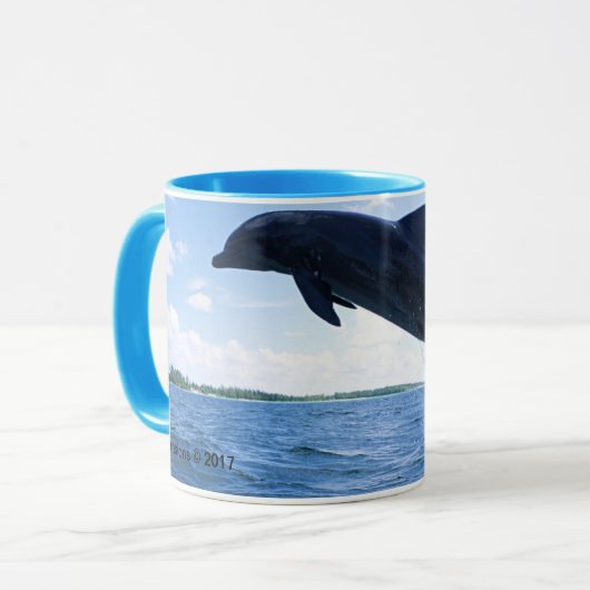 Delphin-Frequenz-Tasse Tasse (Vorderseite Links)
