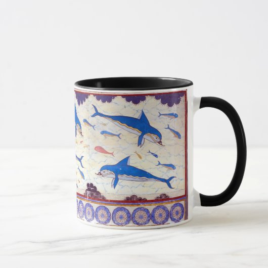 Delphin-Fresko vom Minoan Palast von Knossos Tasse (Rechts)