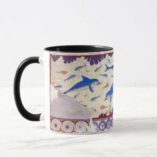 Delphin-Fresko vom Minoan Palast von Knossos Tasse (Links)