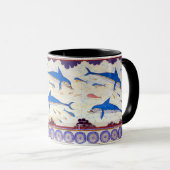 Delphin-Fresko vom Minoan Palast von Knossos Tasse (VorderseiteRechts)