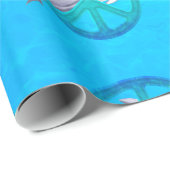Delphin-Frieden Geschenkpapier (Rolleneckpunkt)