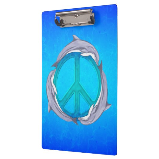 Delphin-Frieden Klemmbrett (Links)