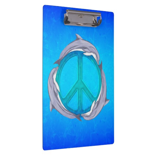 Delphin-Frieden Klemmbrett (Rechts)