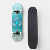 Delphin-Frieden Skateboard (Vorne)