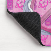 Delphin-Friedensrosa Mousepad (Ecke)