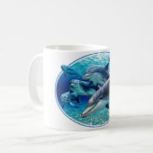 DELPHIN-GANG KAFFEETASSE (Vorderseite Links)