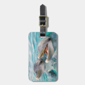 Delphin-Gepäckanhänger Gepäckanhänger (Vorderseite vertikal)