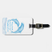 Delphin-Gepäckanhänger Gepäckanhänger (Vorderseite horizontal)