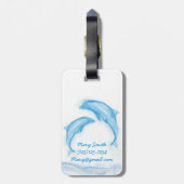 Delphin-Gepäckanhänger Gepäckanhänger (Rückseite vertikal)