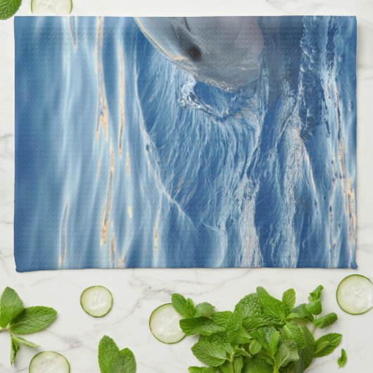 Delphin Geschirrtuch (Gefaltet)