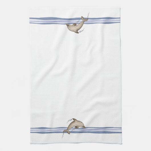 Delphin - Geschirrtuch (Vertikal)