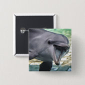 Delphin Getty Bild-| Button (Vorne & Hinten)